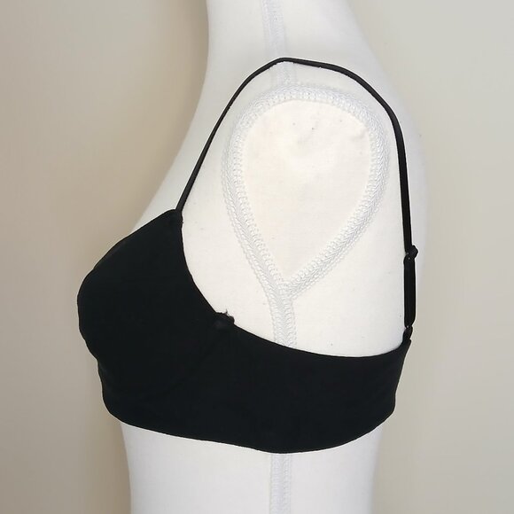 Aerie Superchill Wireless Balconette Bralette Black Size Medium - Picture 3 of 6